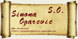 Simona Ogarević vizit kartica